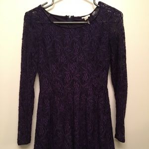 Long sleeve dress with cut outs